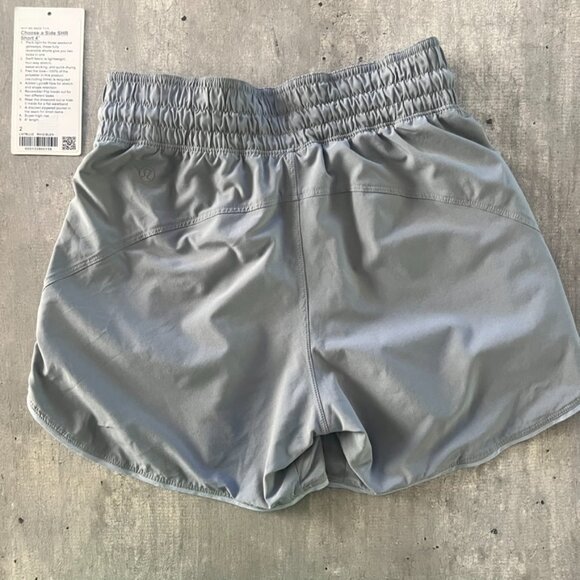 Lululemon Reversible Choose a Side High Rise Short 4” Rhino Grey / Blue Grey 2 - Picture 7 of 8